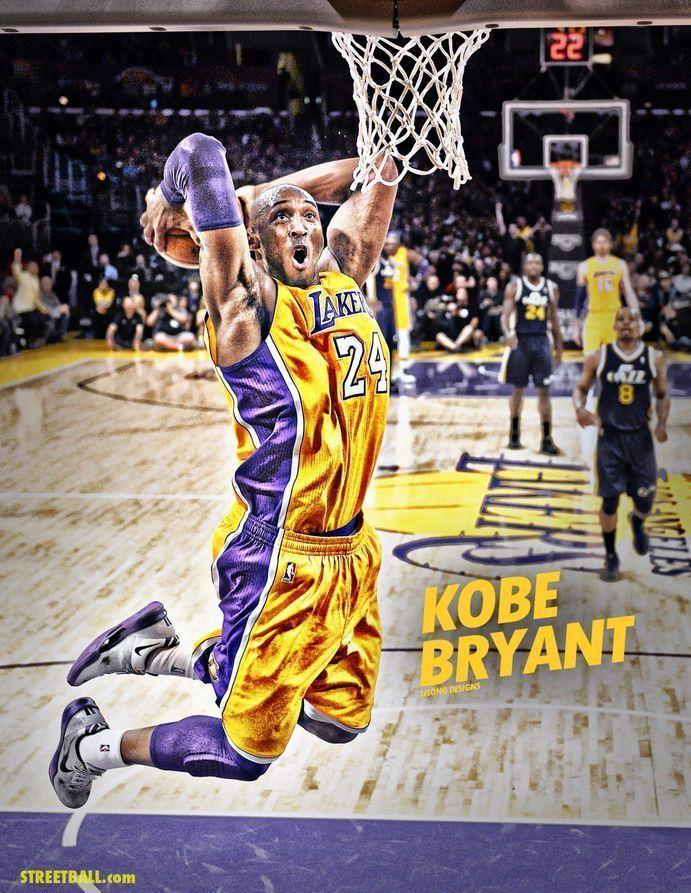 Kobe Bryant Slam Dunk, Sporty Wall Murals Theme for Sporty Kids