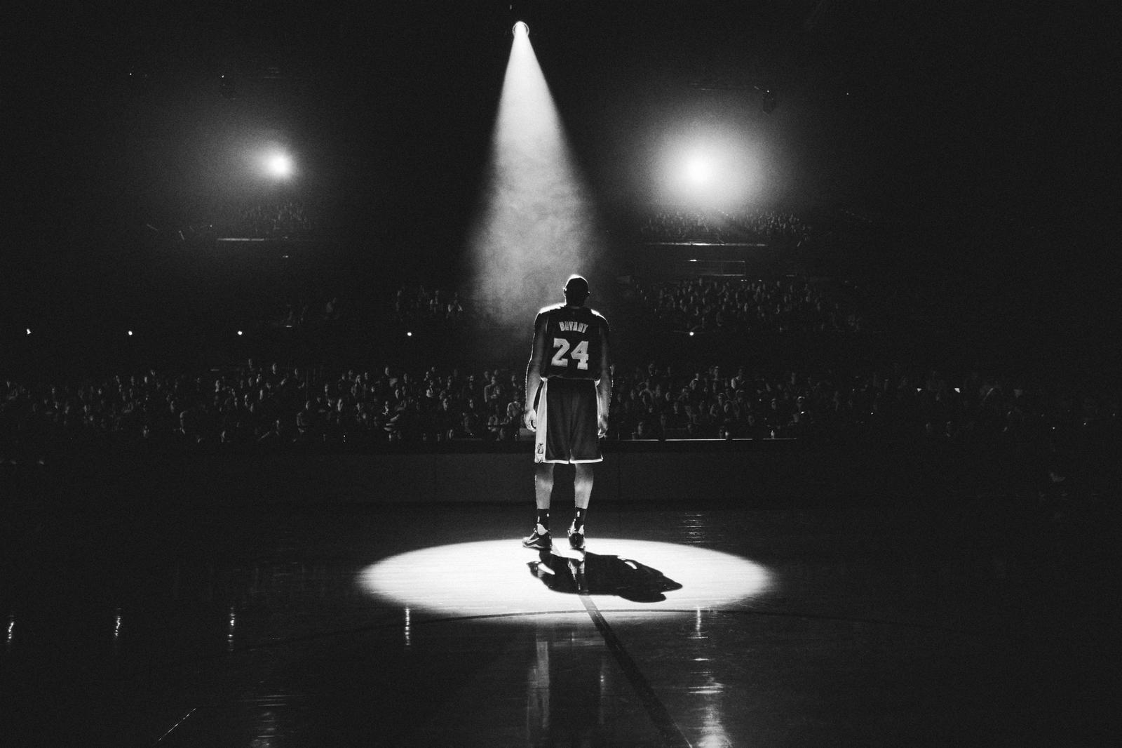 Kobe Bryant Black And White 4k Wallpaper