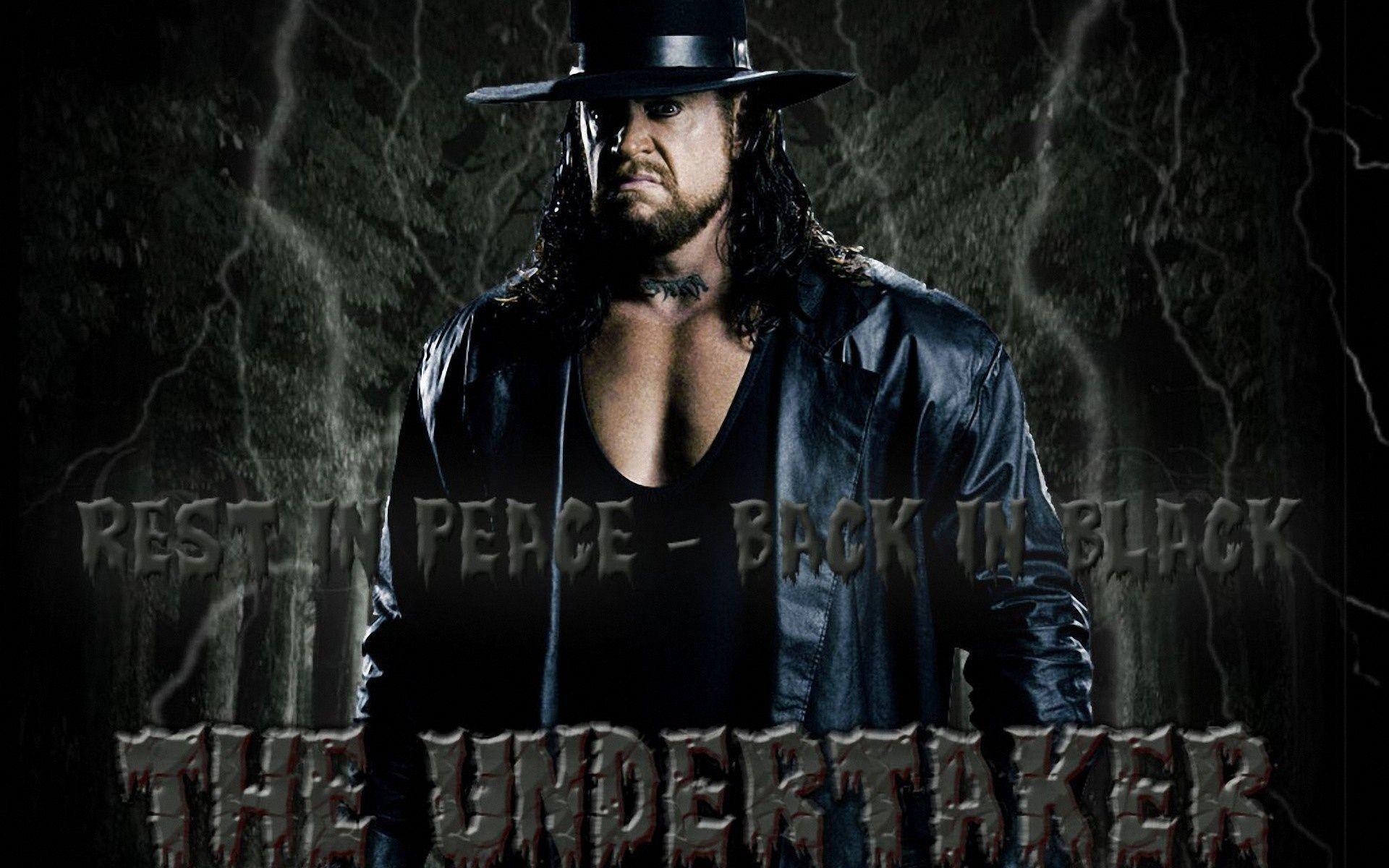 Back In Black The Undertaker Wallpaper