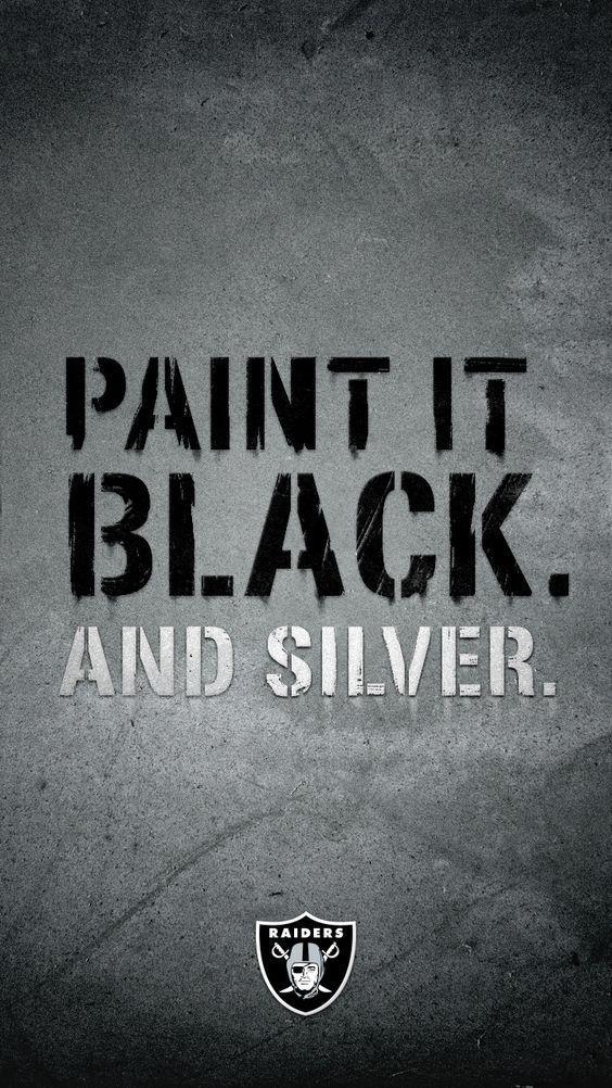 Paint your device Oakland Raiders silver and black with this