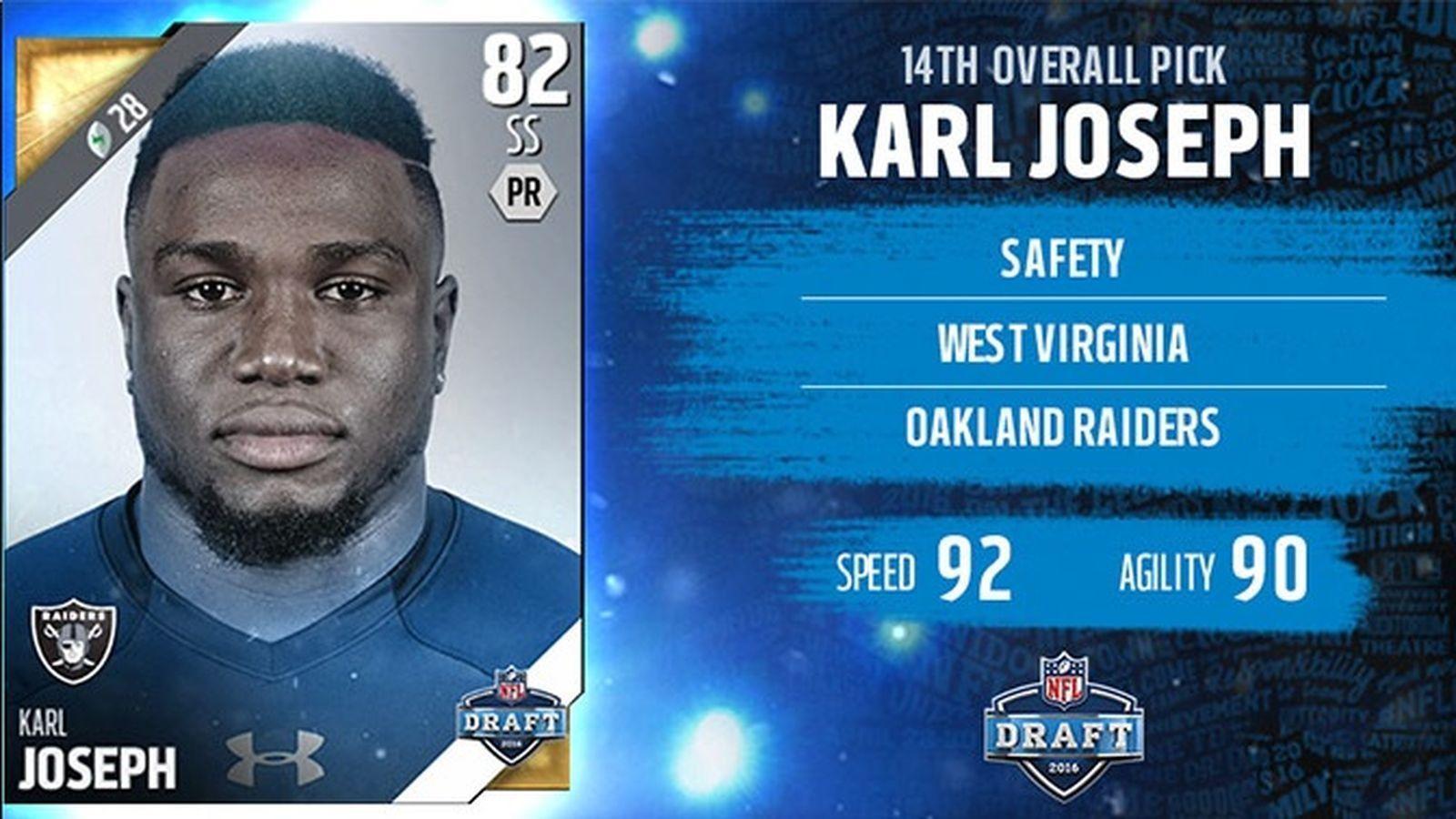 Raiders Karl Joseph gets his Madden 16 rating, how it compares to