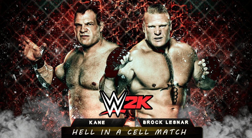 More Like WWE 2K vs Brock Lesnar Hell in a Cell