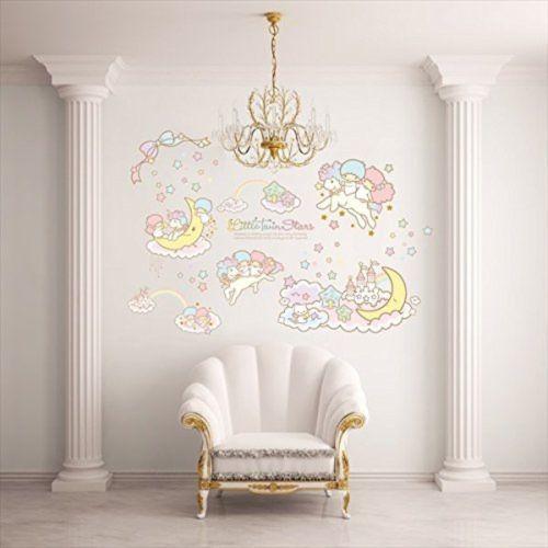 Little Twin Stars Wall Stickers Peelable Wallpaper Seal Sanrio