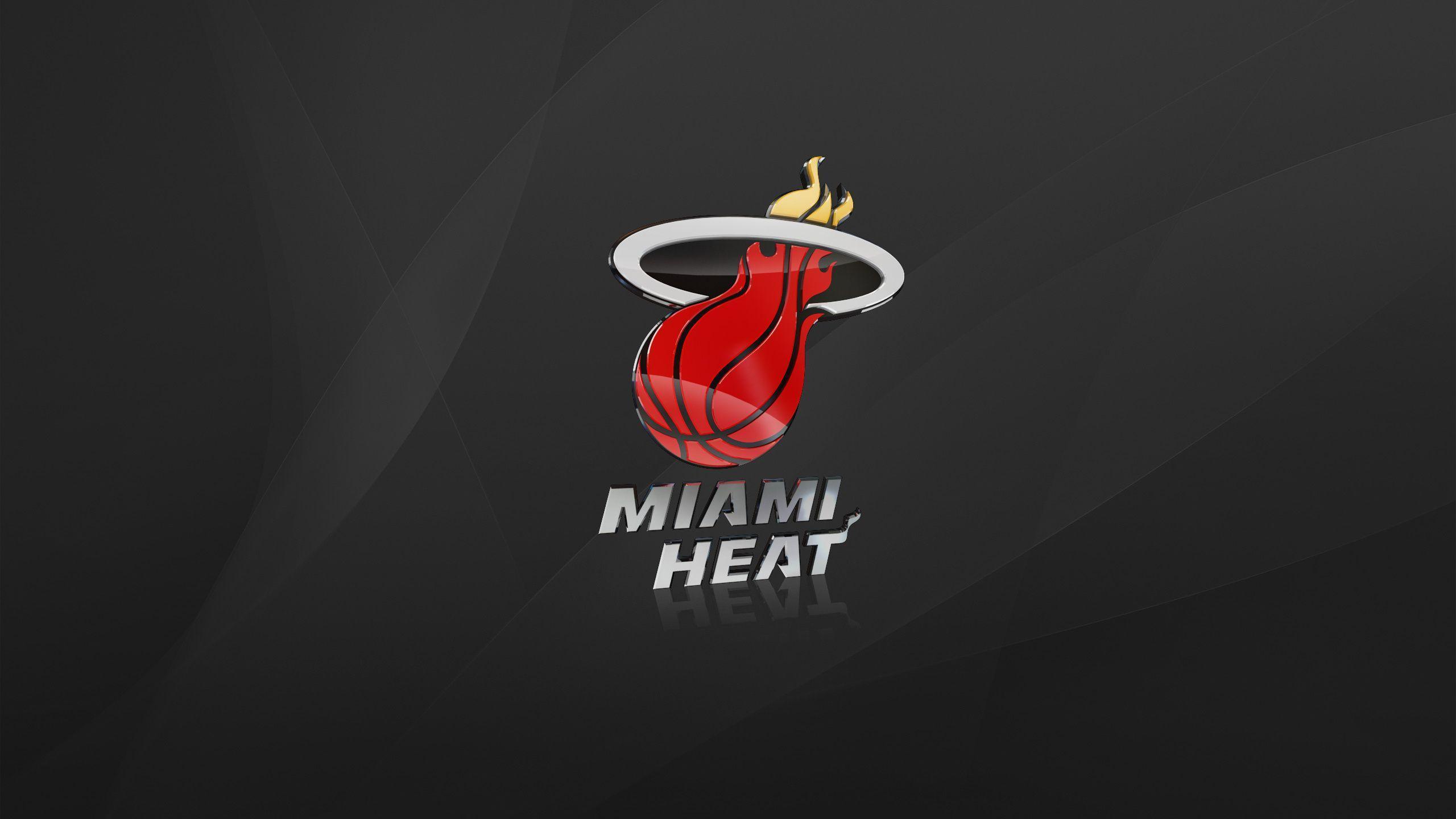 Logo, Basketball, Grey, Nba, Background, Miami, Miami