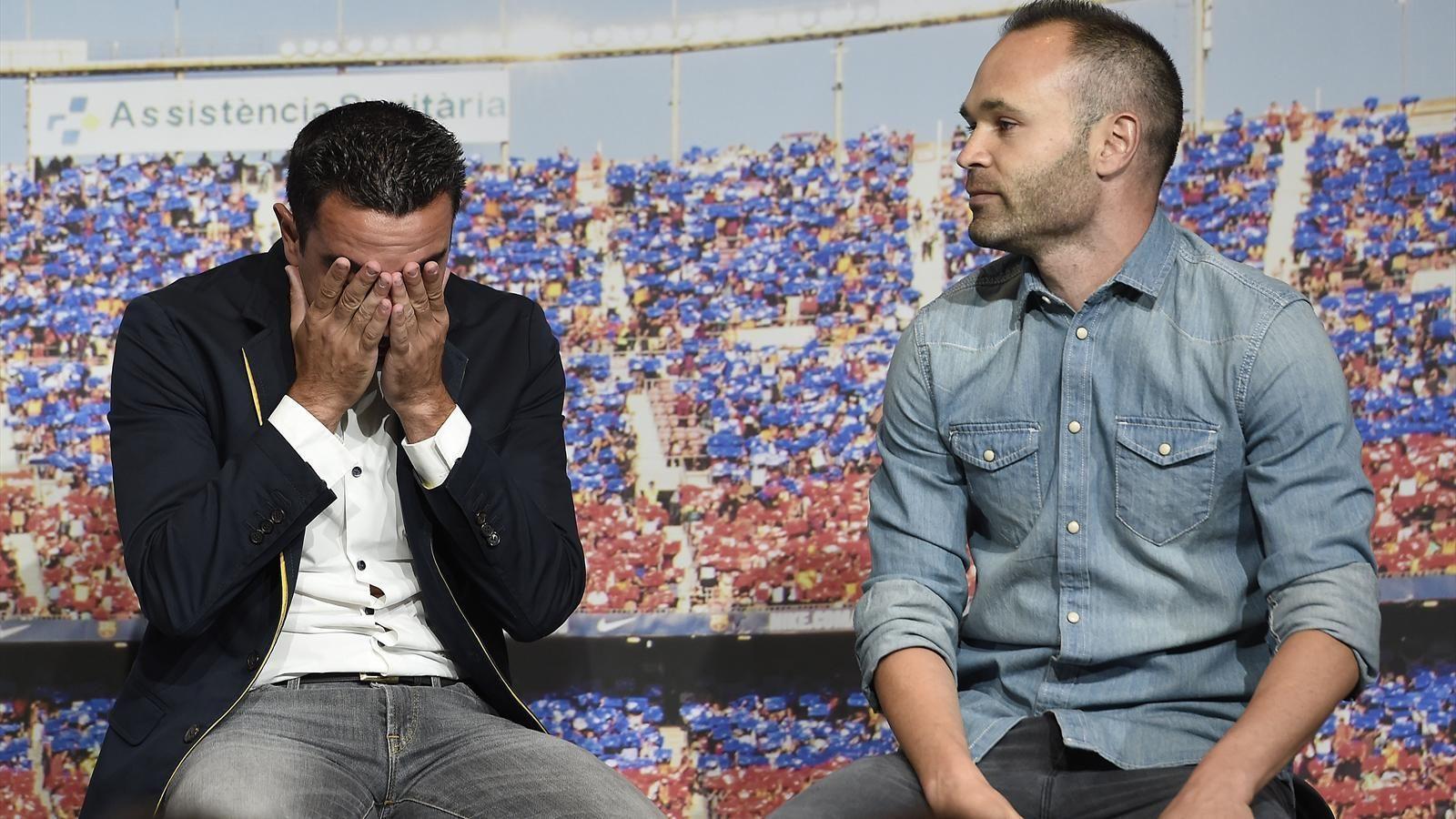 Barcelona pay tribute: &;Xavi always thought about the team&;