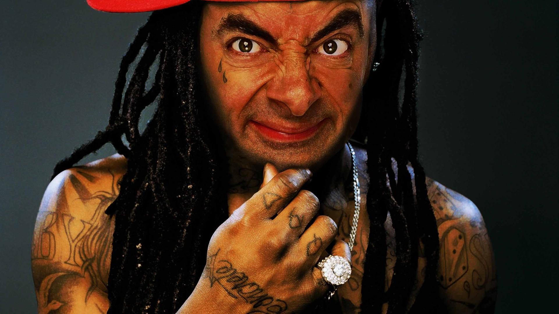 Lil Wayne Mr. Bean Rowan Atkinson actors comedy wallpaper