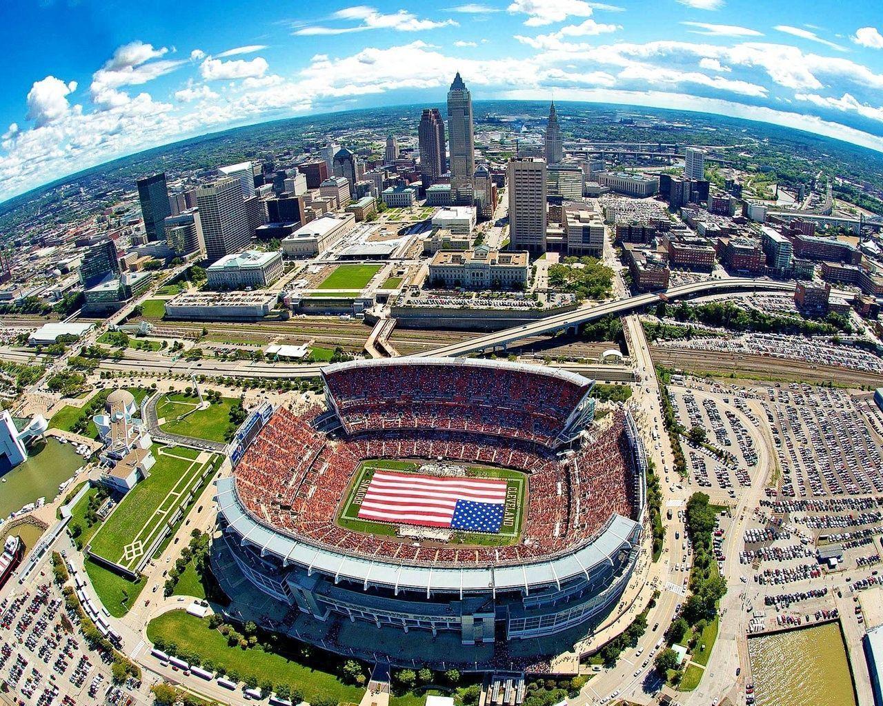 1280x1024 American Football, Stadium, Cleveland Browns, Nfl