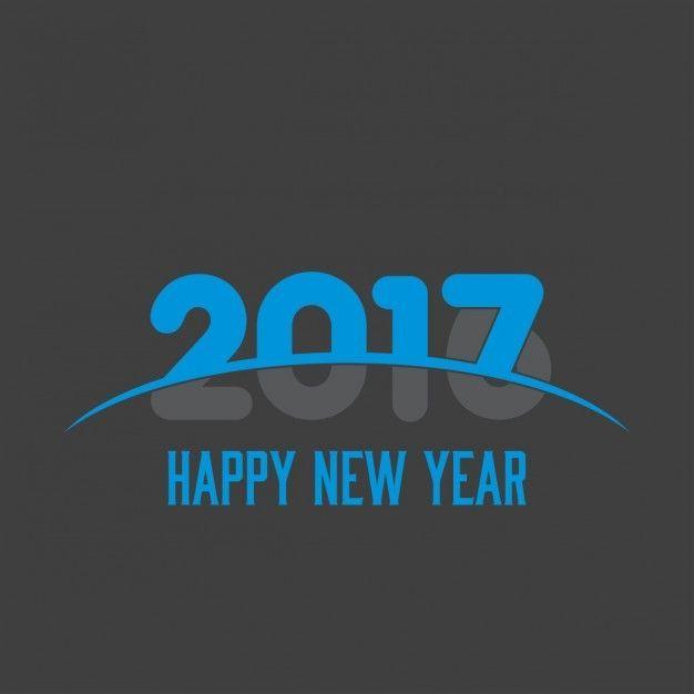 Black background for the new year 2017 Vector