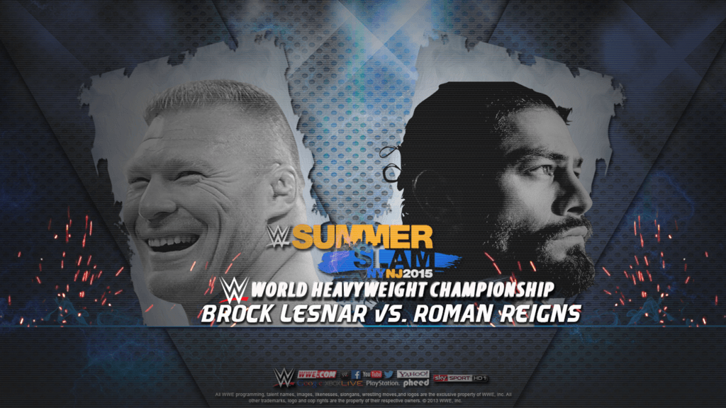 More Like Brock Lesnar vs Roman Reigns Summer Slam
