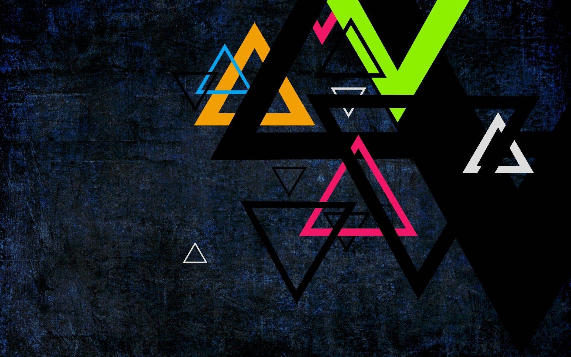 Wallpapers HD Colorful Triangles