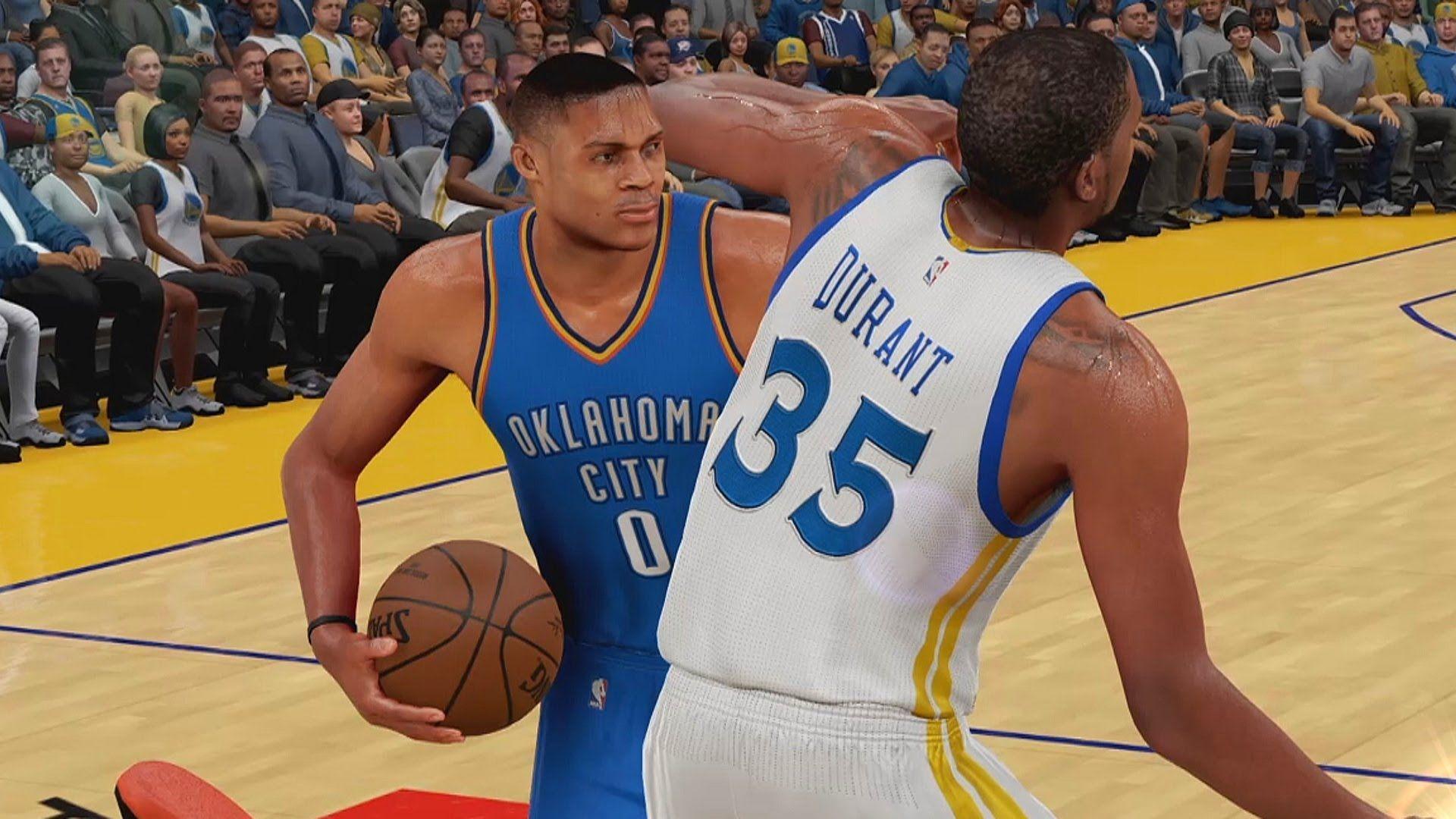 KEVIN DURANT FIGHTS RUSSELL WESTBROOK PARODY ON NBA 2K16 WITH