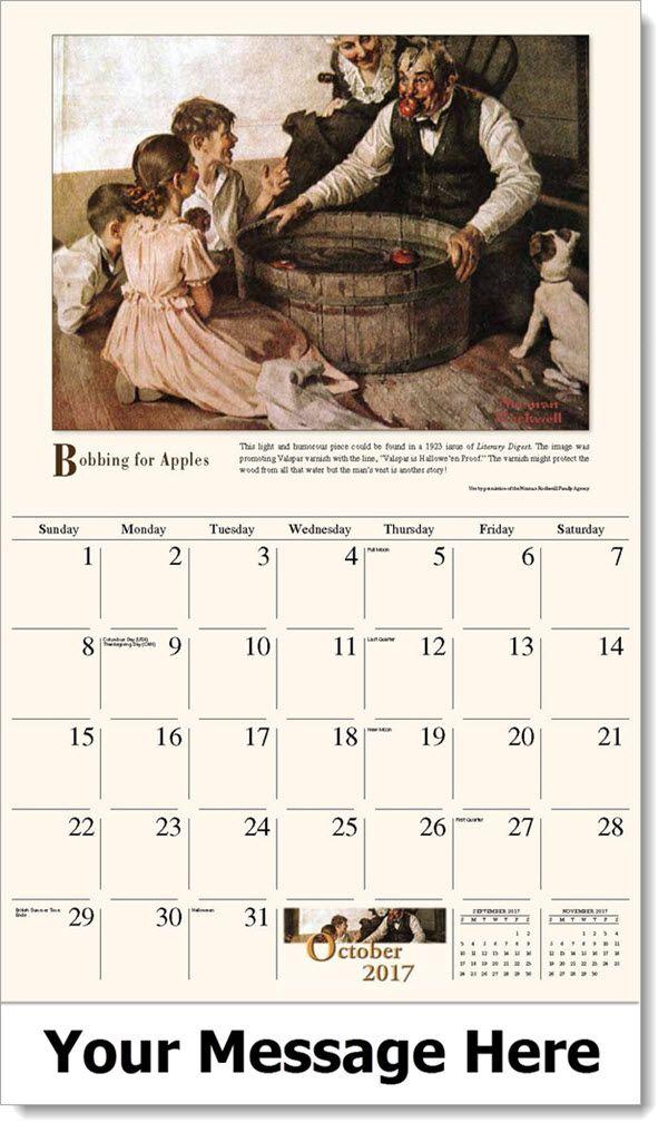 Norman Rockwell Calendar Art, Image Promo Wall Calendar