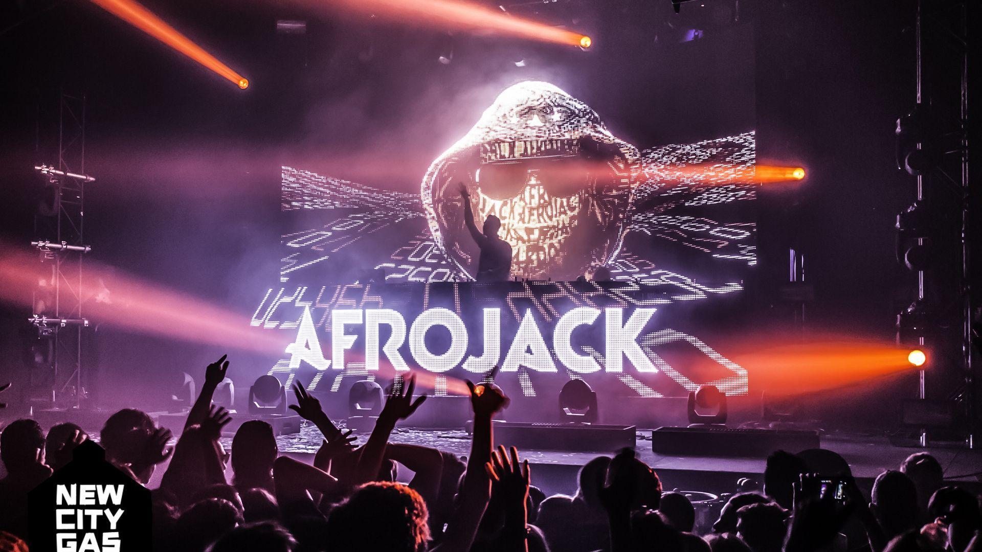 Afrojack, Dutch Dj, Dj Afrojack Light Logo Wallpaper