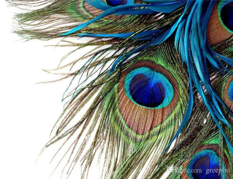 New HD Photo Wallpaper Peacock&;S Feathers Wall Mural Wall Stickers