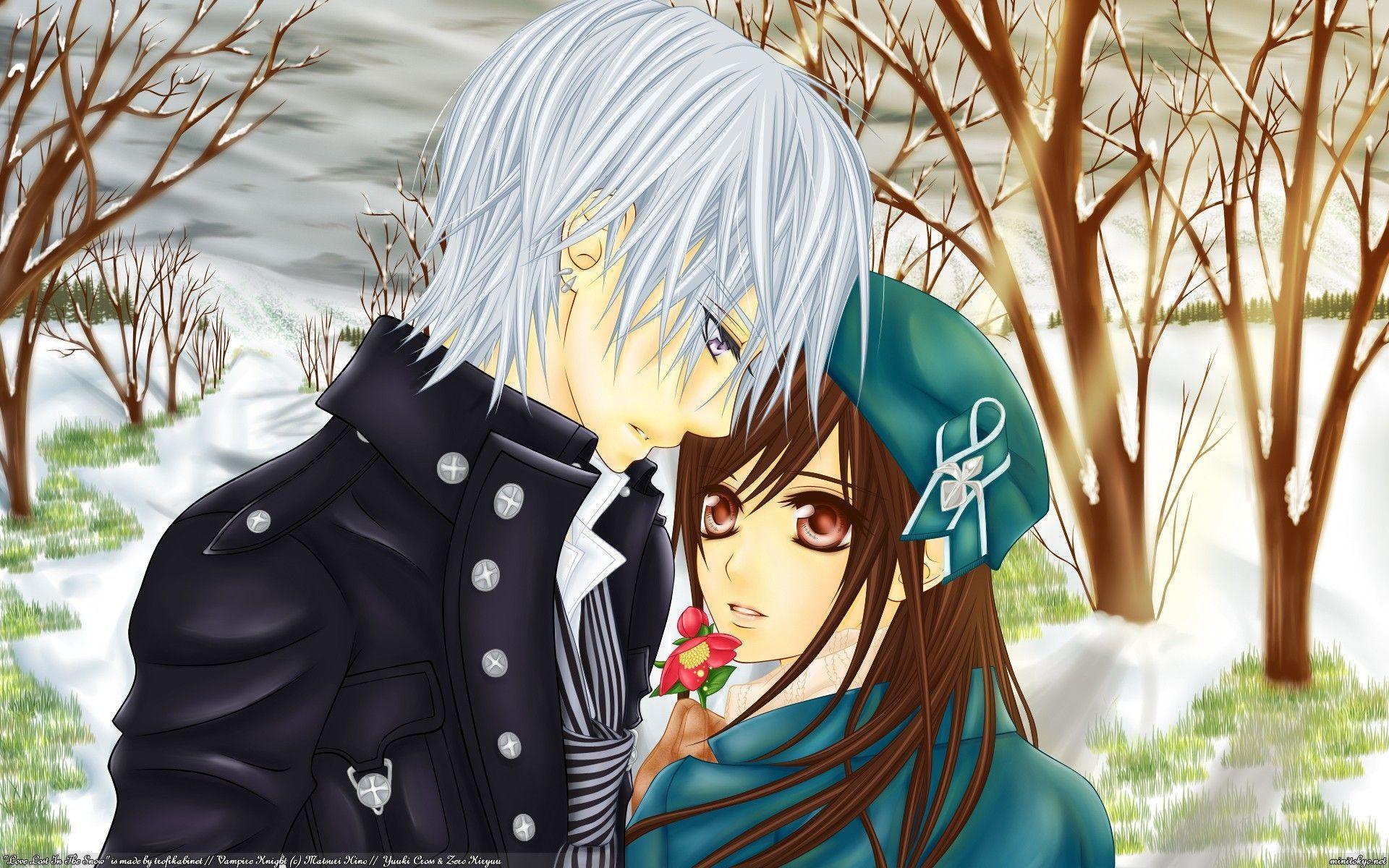 Anime couple hugging wallpaperHD Wallpapers new