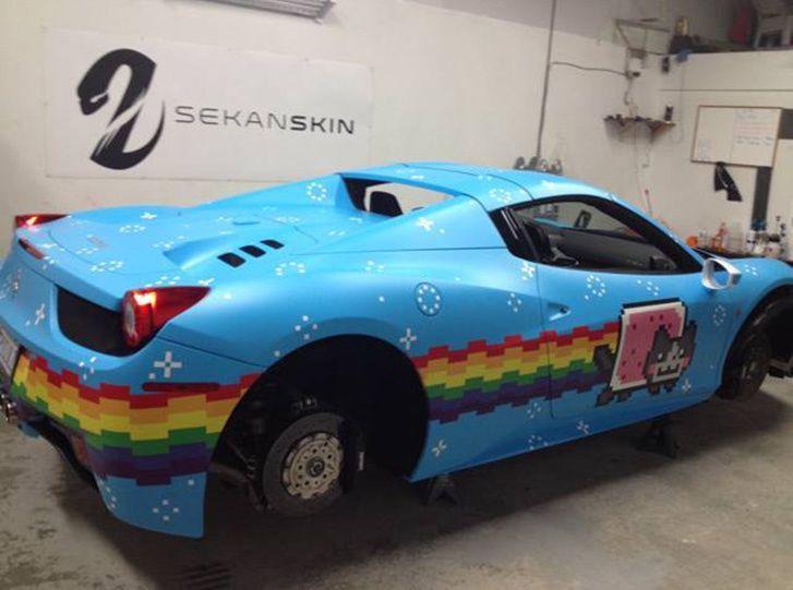 Deadmau5 pimps his £200k Ferrari 458 Spider to be Nyan Cat viral