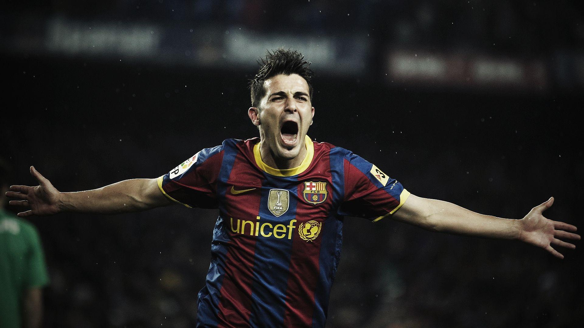 David Villa Amazing Skills Wallpaper