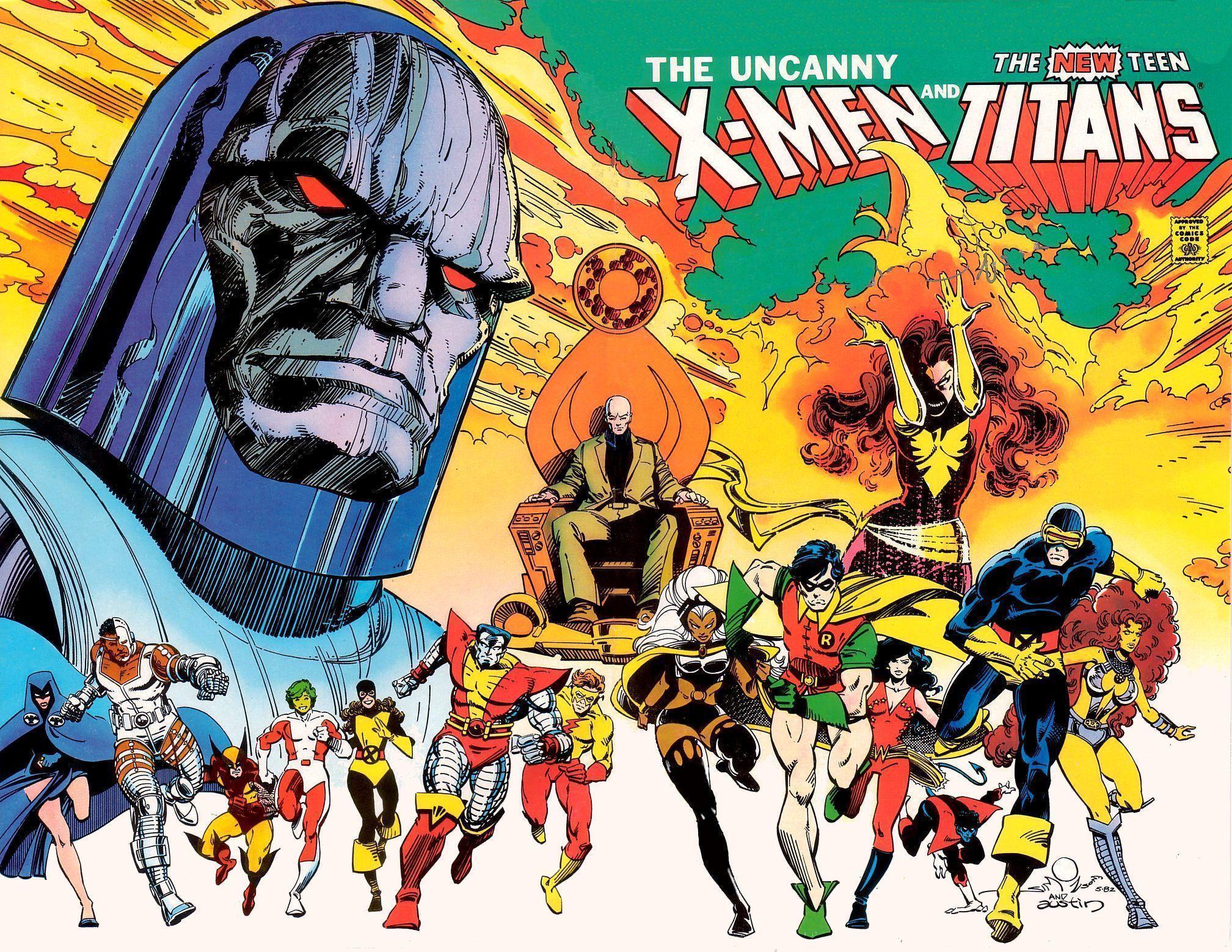 The Uncanny X Men And The New Teen Titans Computer Wallpaper