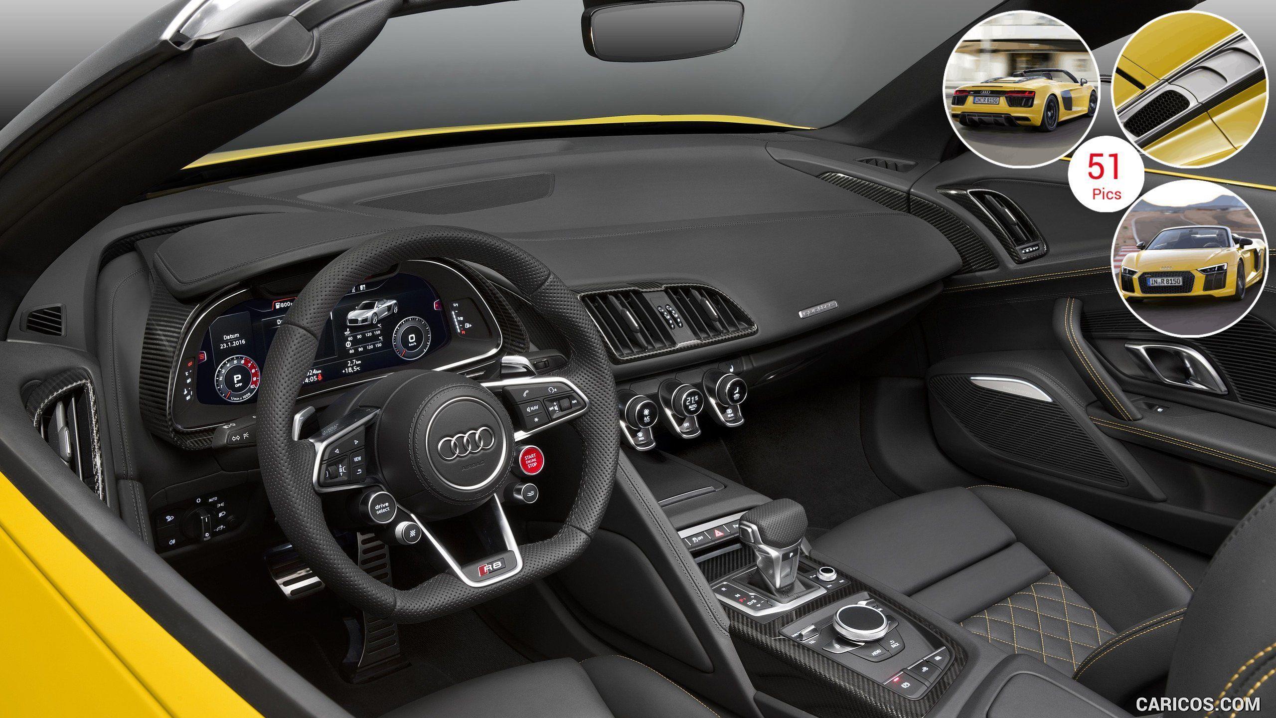 Audi R8 V10 Spyder (Color: Vegas Yellow). HD