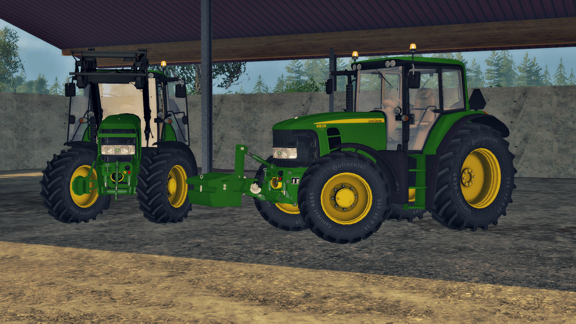 John Deere 6830 Premium FL Tractor V2 simulator 2015