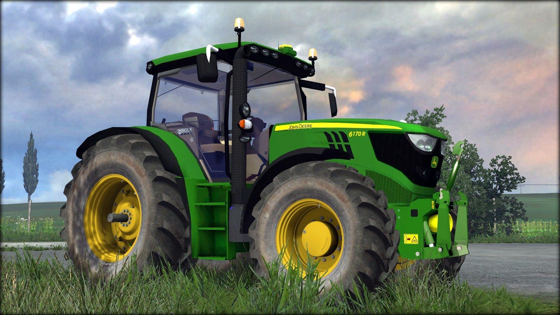 John Deere 6170R V2.2. Farming simulator 2015 mods
