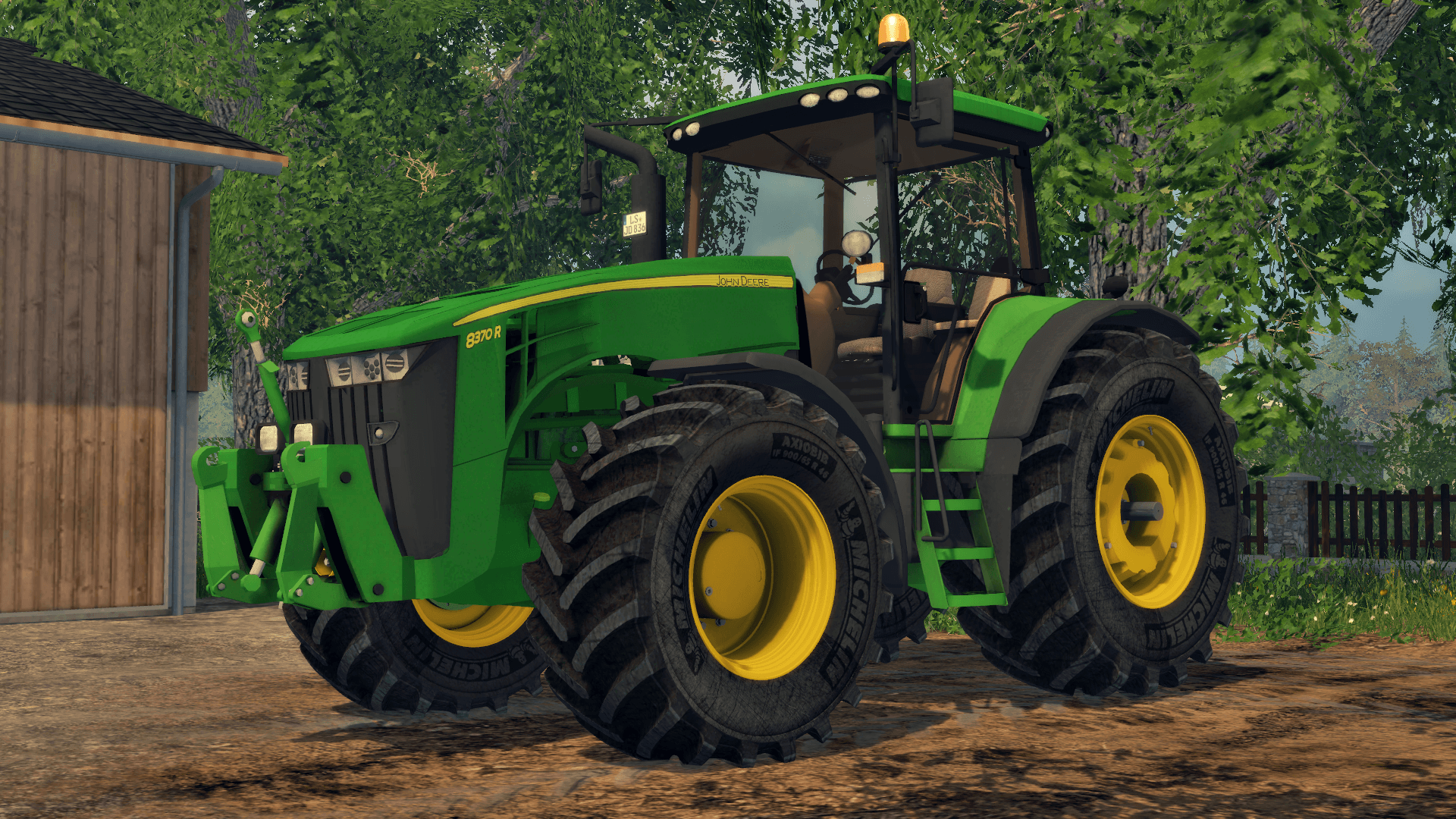 John Deere 8370R v3 Tractor (Ploughing Spec) simulator