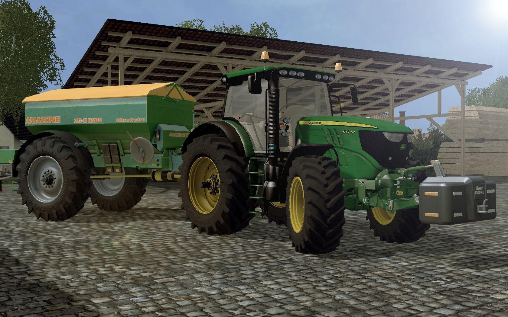 John Deere 6130R V2. Farming Simulator 2017 mods, Farming