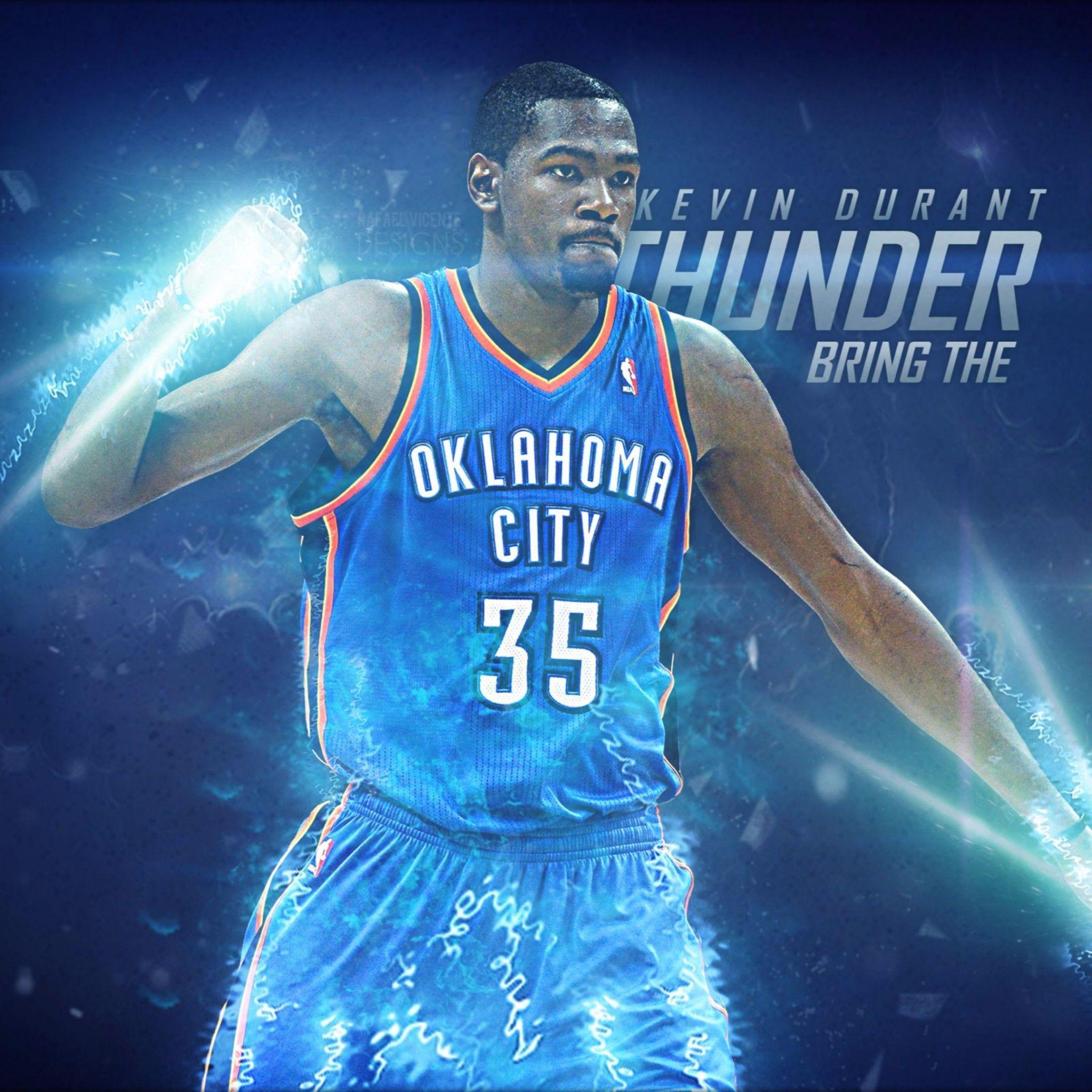 Bring the Thunder Kevin Durant 4K Wallpaper. Free 4K Wallpaper