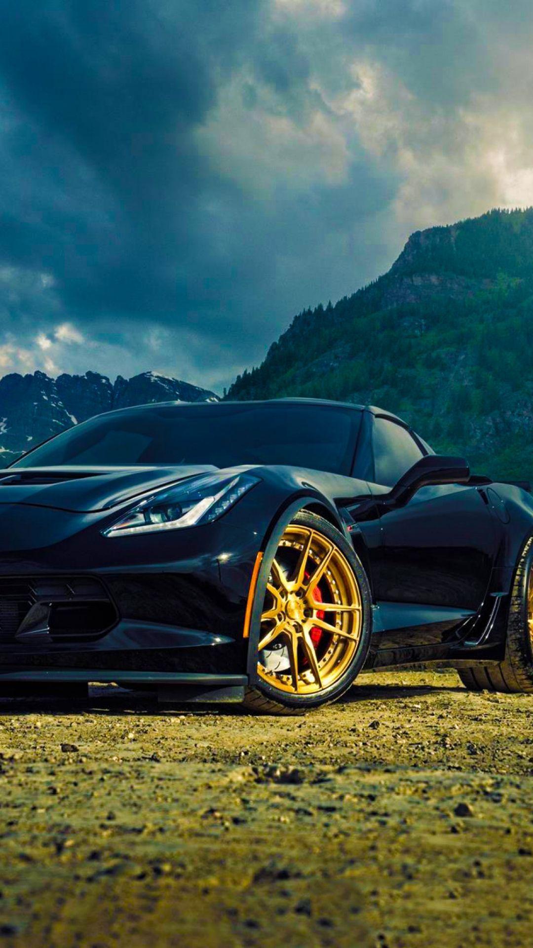 HD Background Chevrolet Corvette Z06 Back Mountain Front View