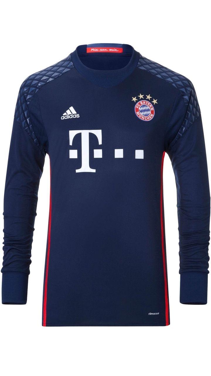 Bayern Munich 2016 2017 Adidas Goalkeeper Home Jersey Front Wallpaper