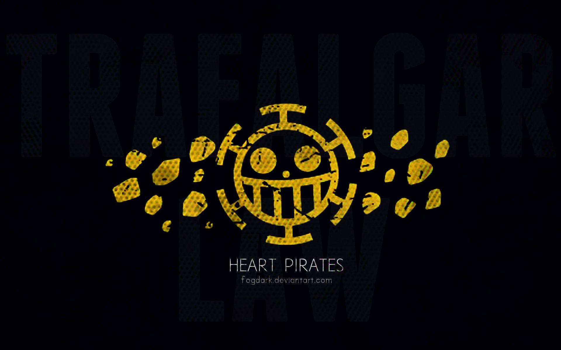 Heart Pirates Logo Black Wallpaper Anime Pictu Wallpaper