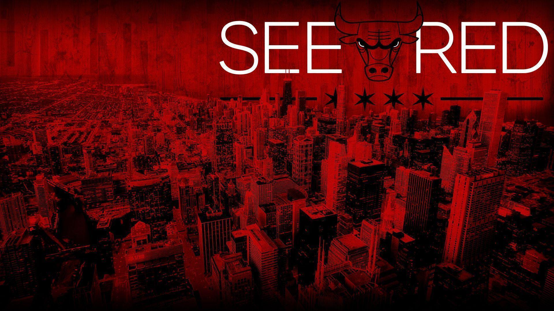 SeeRed: #Chicago skyline #wallpaper. Chicago Bulls Wallpaper