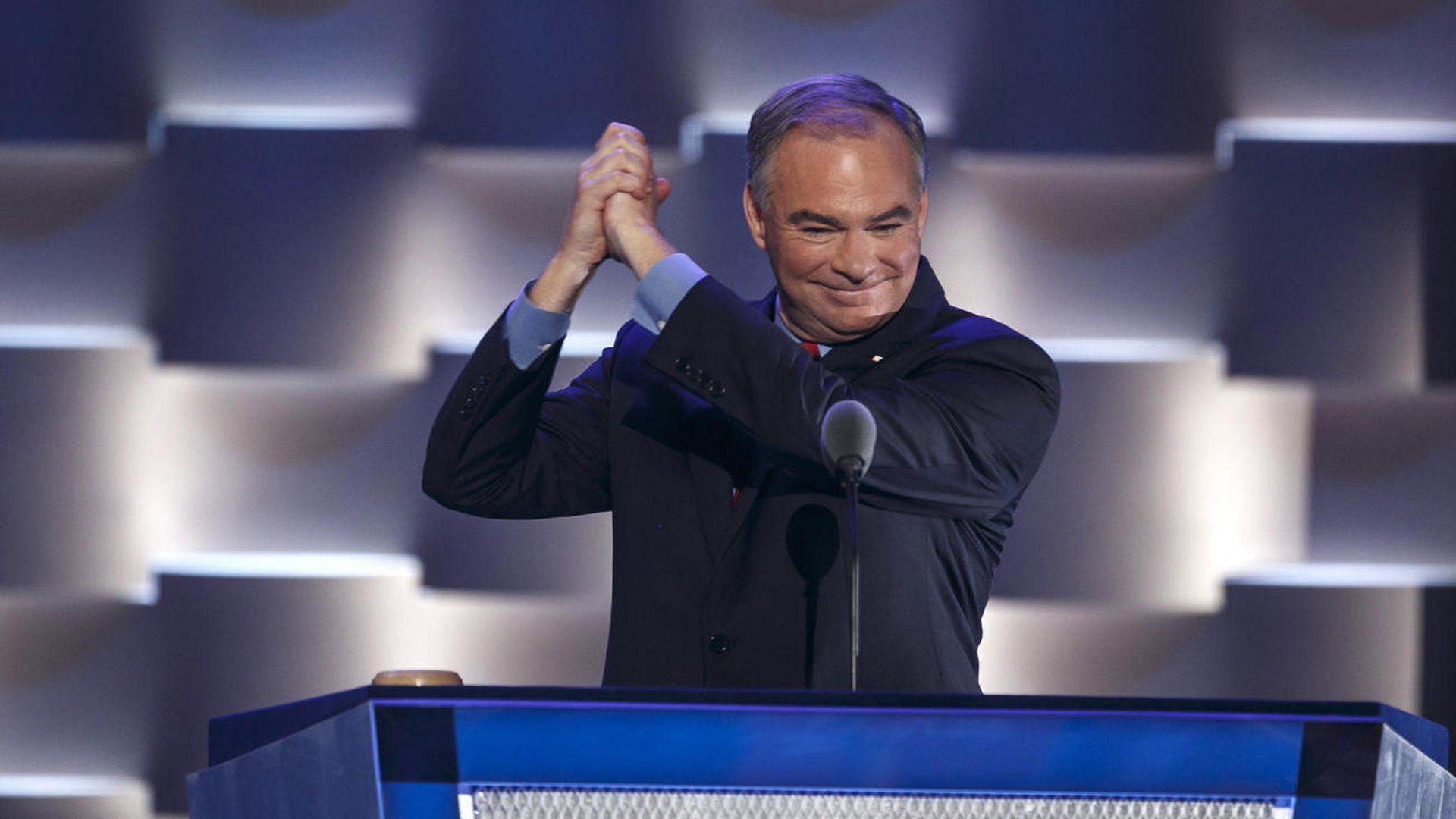 Tim Kaine Accepts VP Nomination, Slams Donald Trump During DNC