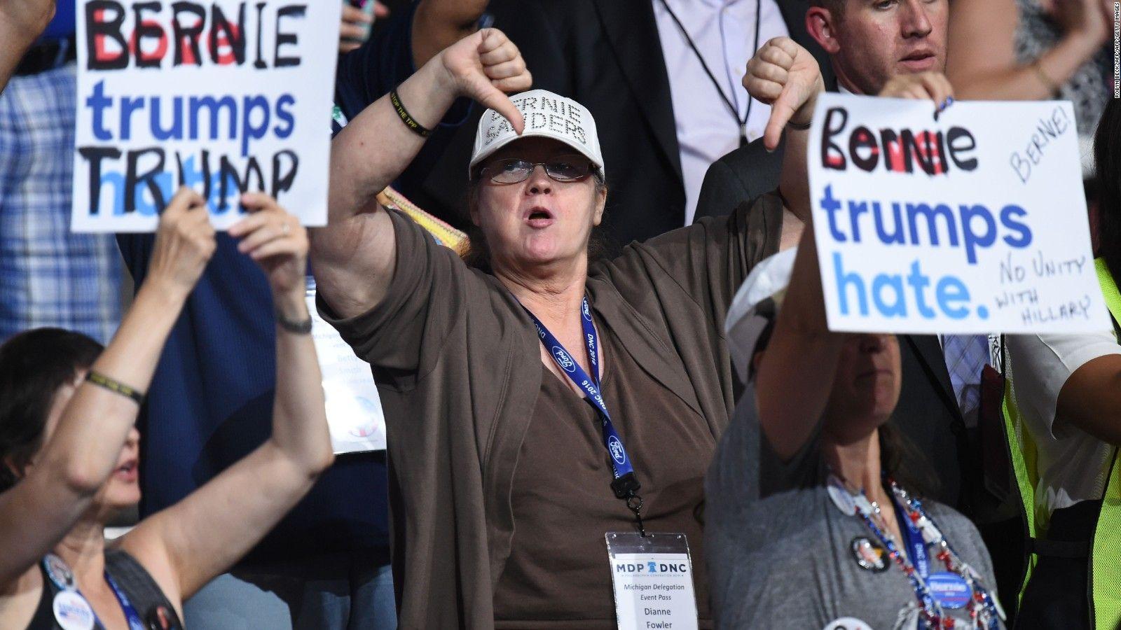 Chants and jeers on day one of the DNC