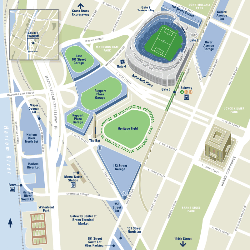 Yankee Stadium Parking. New York City FC