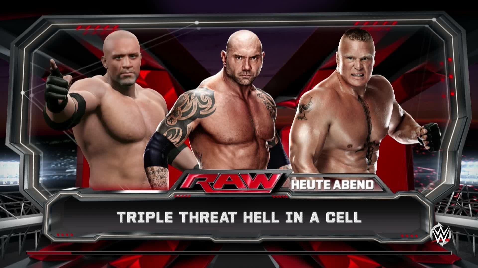 WWE 2k 15 *PC* Epic Match vs Batista vs Brock Lesnar