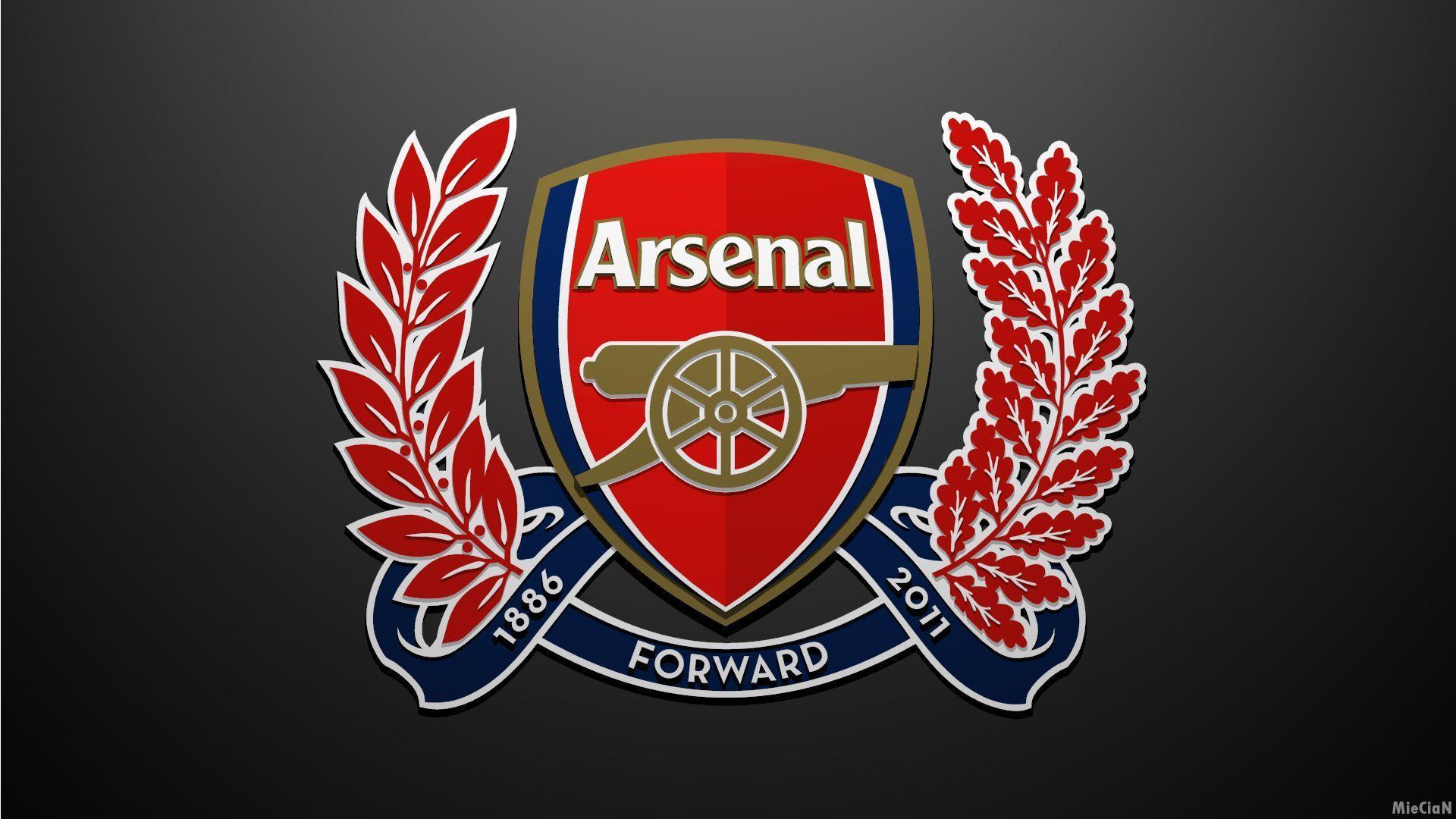 Years Anniversary Arsenal Logo Grey Background HD Wallpaper