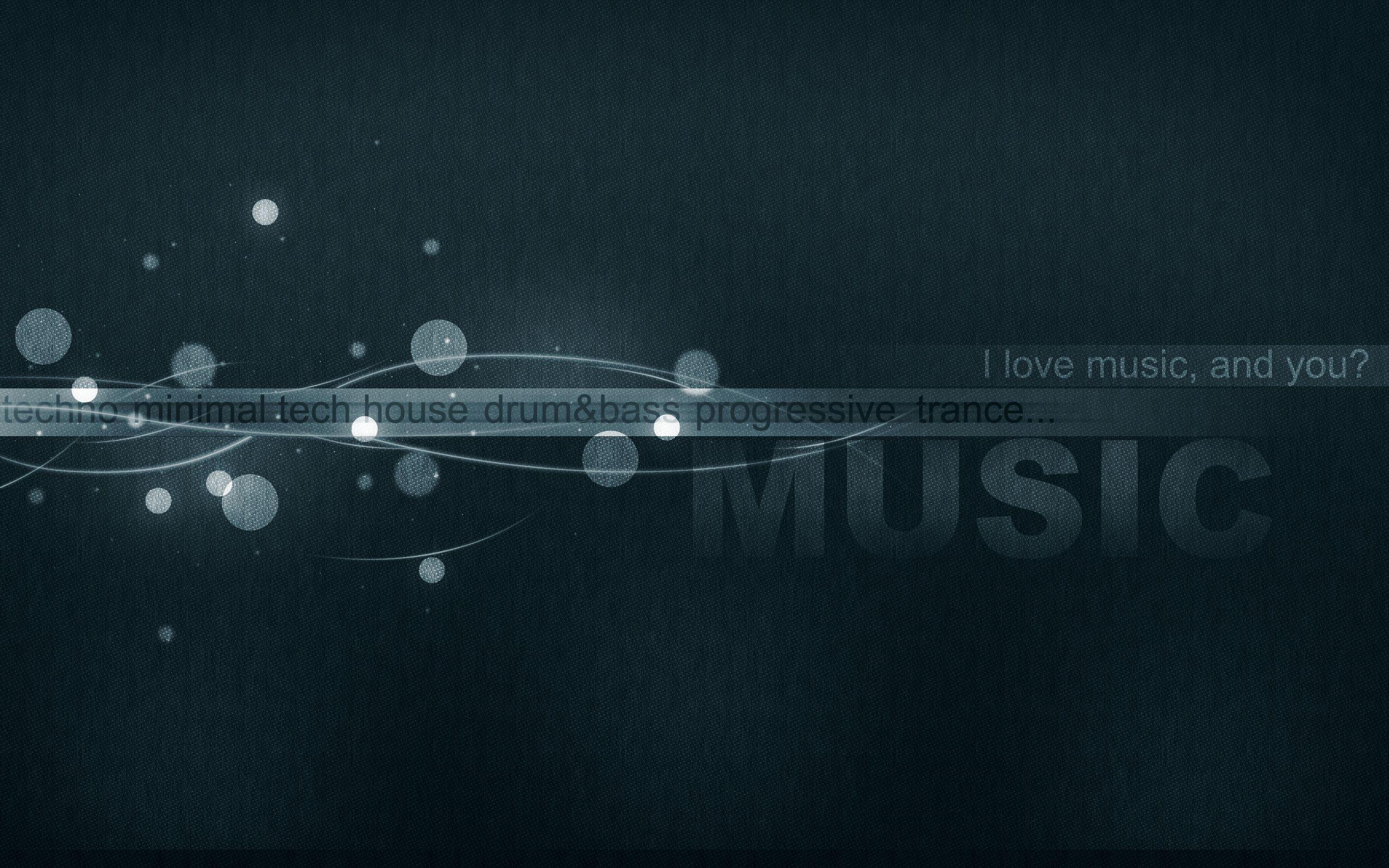 Music, Minimal, Techno, Tech House. Wallpaper