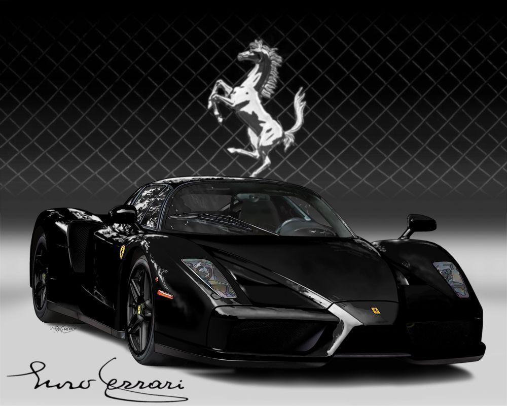 Black Ferrari Enzo Wallpaper