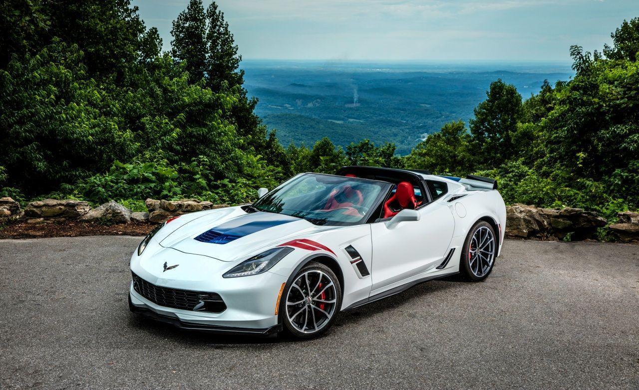 Wallpaper Chevrolet White Cabriolet 2017 Corvette Grand Sport