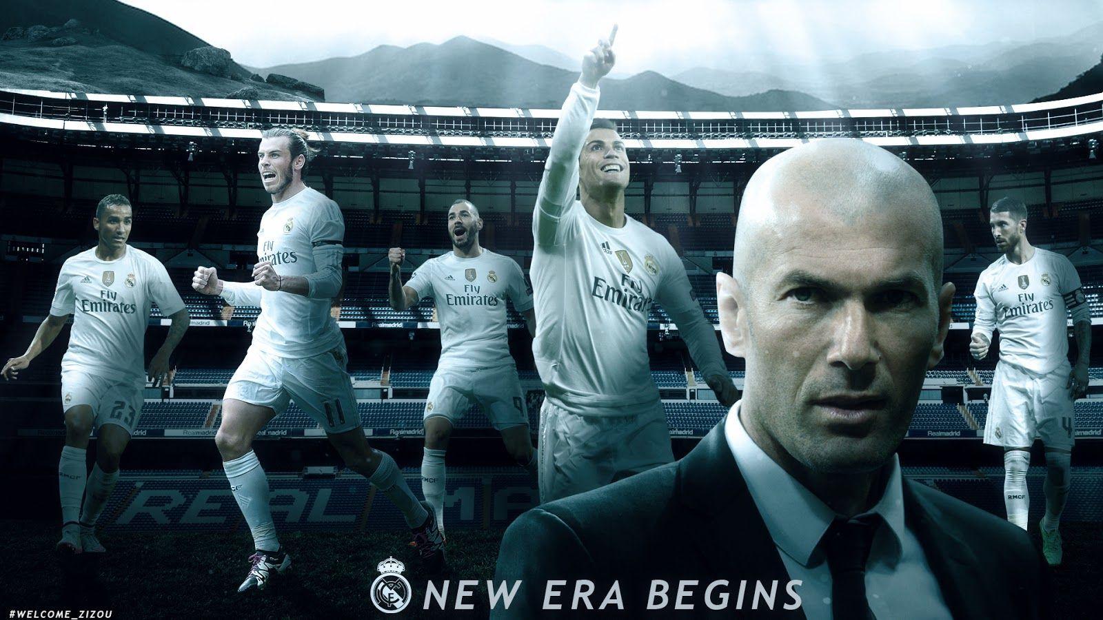 Zinedine Zidane New Era of Real Madrid Football Wallpaper