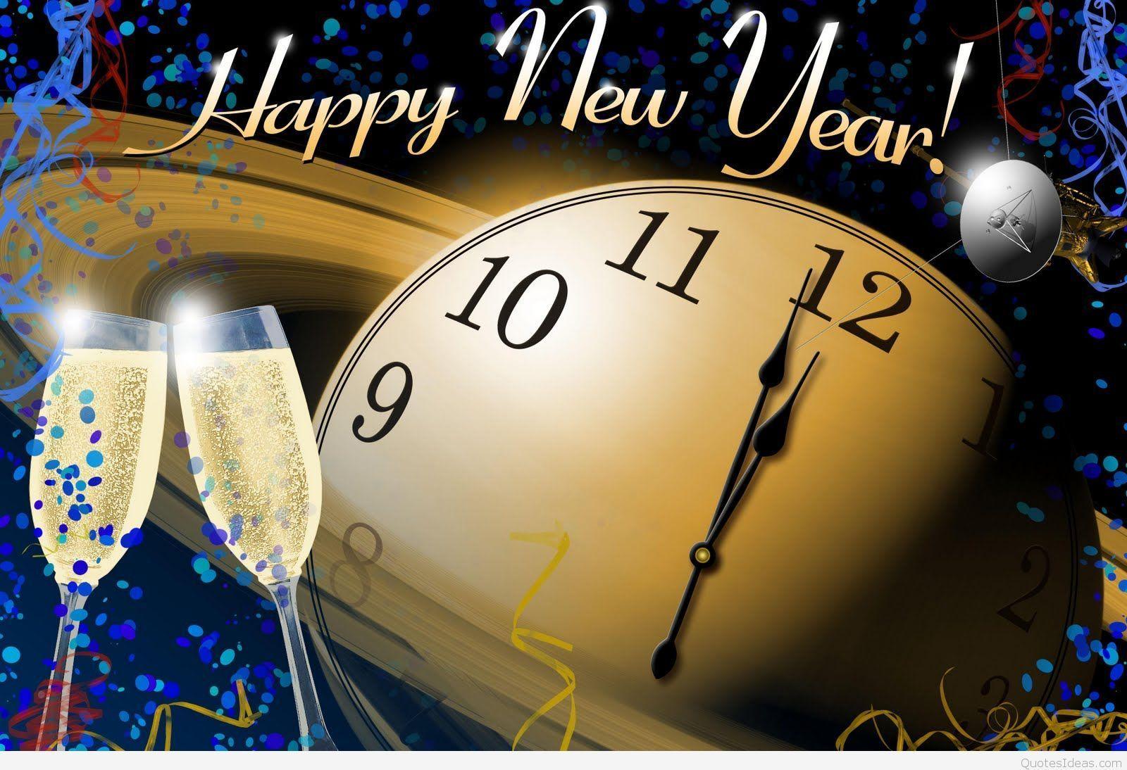 Happy new year free clip art wallpaper & background 2016
