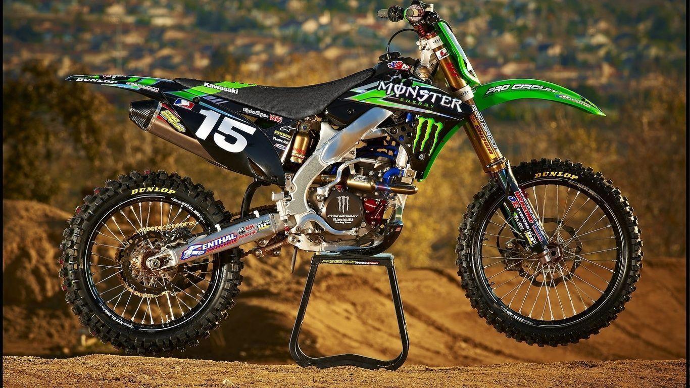 Monster Energy, Kawasaki, Klx140, Motorcycle, Kawasaki