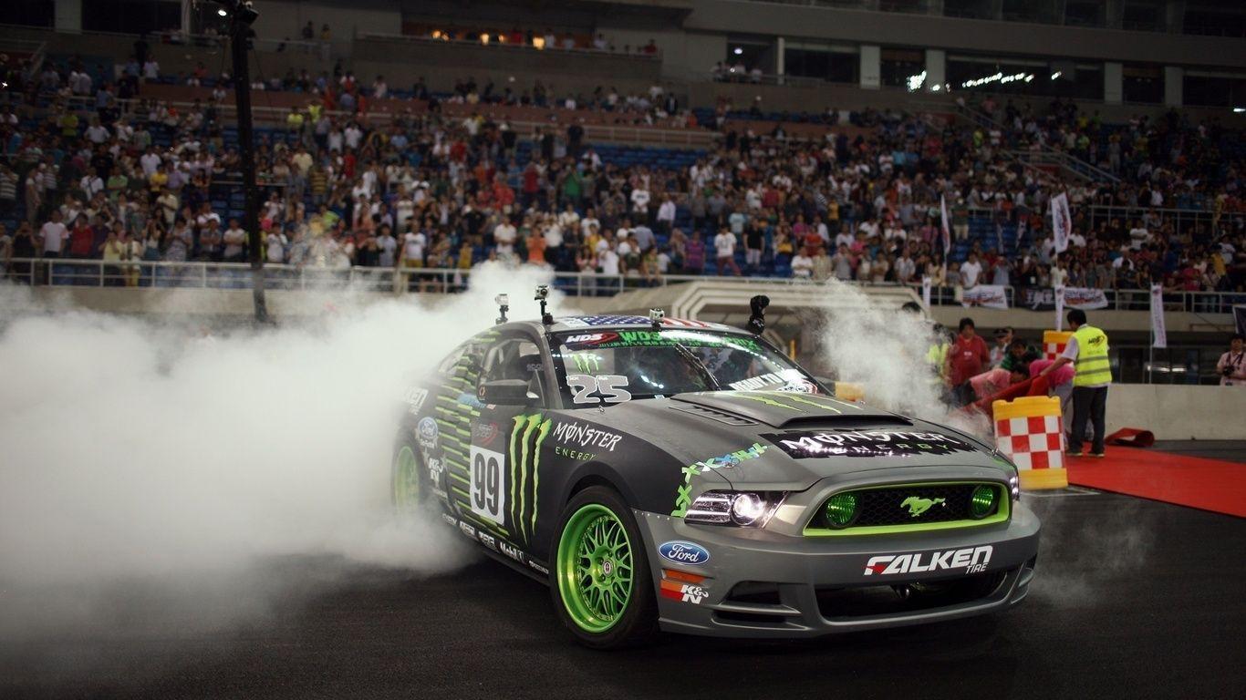 Wallpaper, Car, Gt500, Ford, Drift, Monster Energy