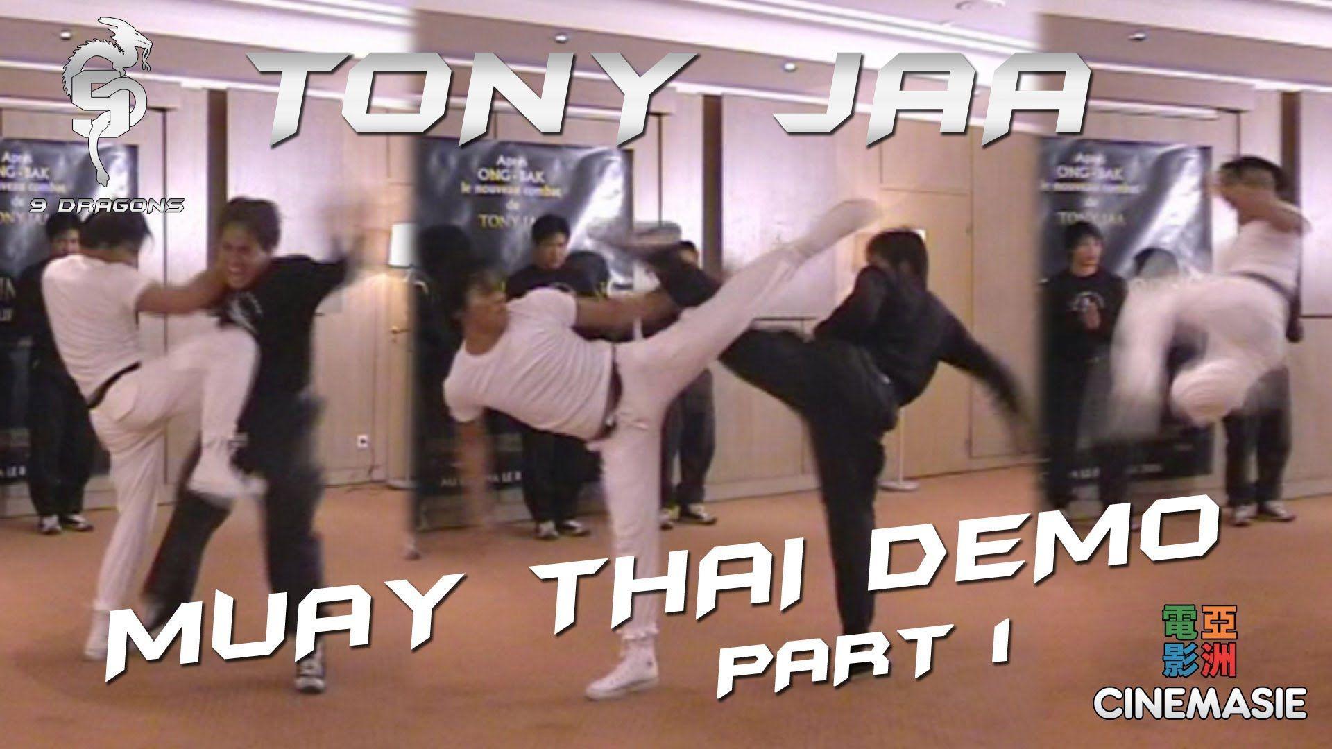 Tony Jaa Muay Thai Demo (Part 1) [Paris]