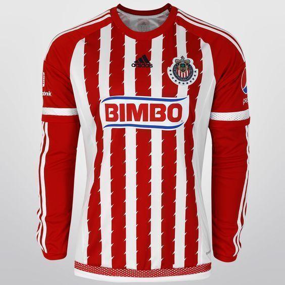 Guadalajara Chivas Jersey 2015 16 Home LS Soccer Shirt