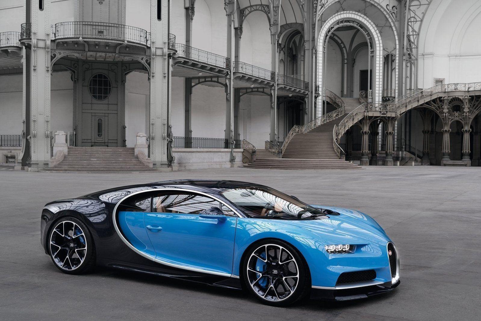 Bugatti Chiron Blue Color Wallpaper