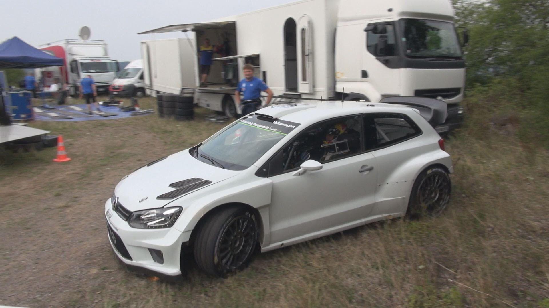 VW Polo R WRC 2015 Testfahrten in Kinheim