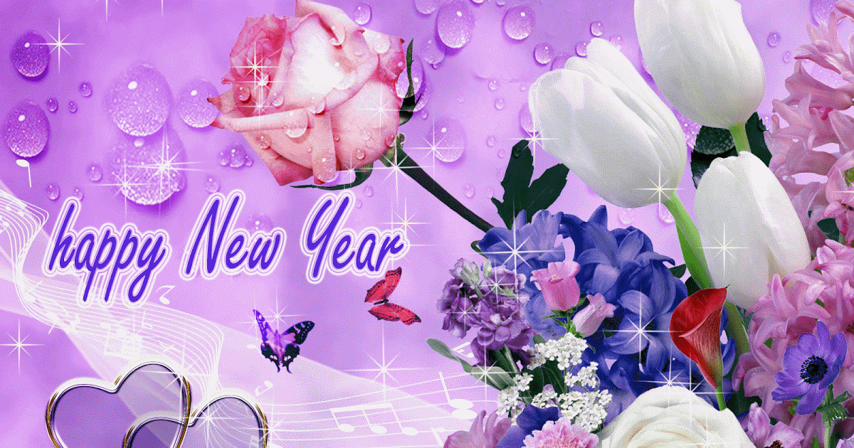 Happy New Year 2017 Animated HD Wallpaper For Lovers, Happy New