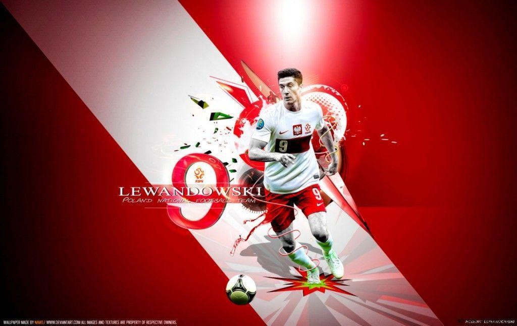 Robert Lewandowski Poland Team Euro 2017 Wallpaper